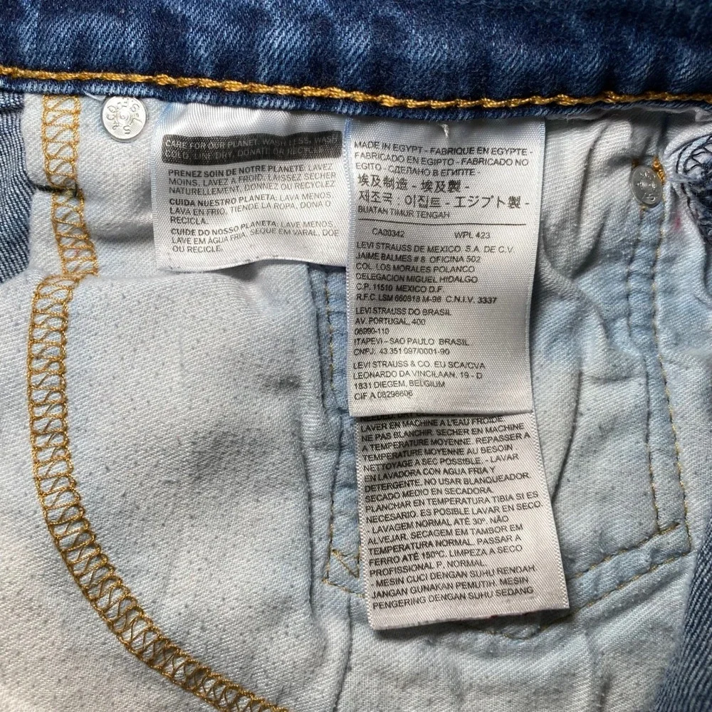 Levi's 550 Relaxed Fit Men's Jeans 40x32 Blue Tapered Denim Red Tab